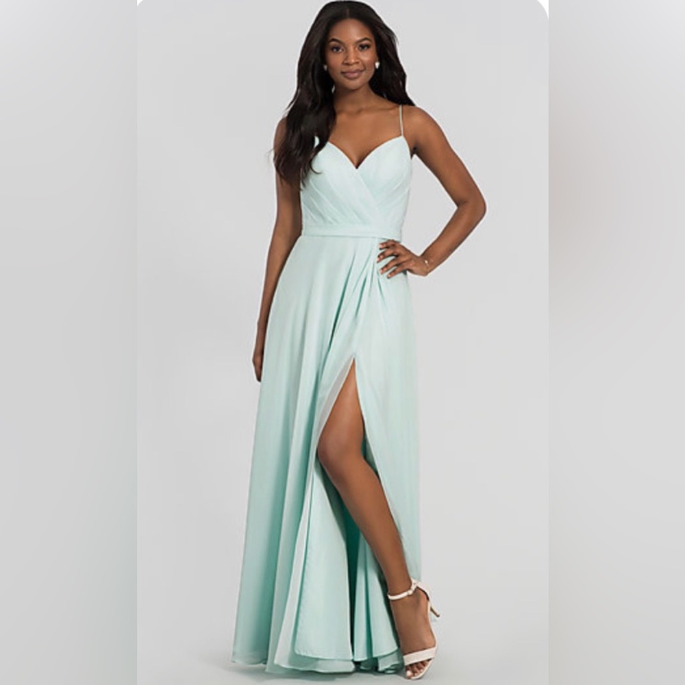 Kleinfeld - Sweetheart Chiffon Long Bridesmaid Dress